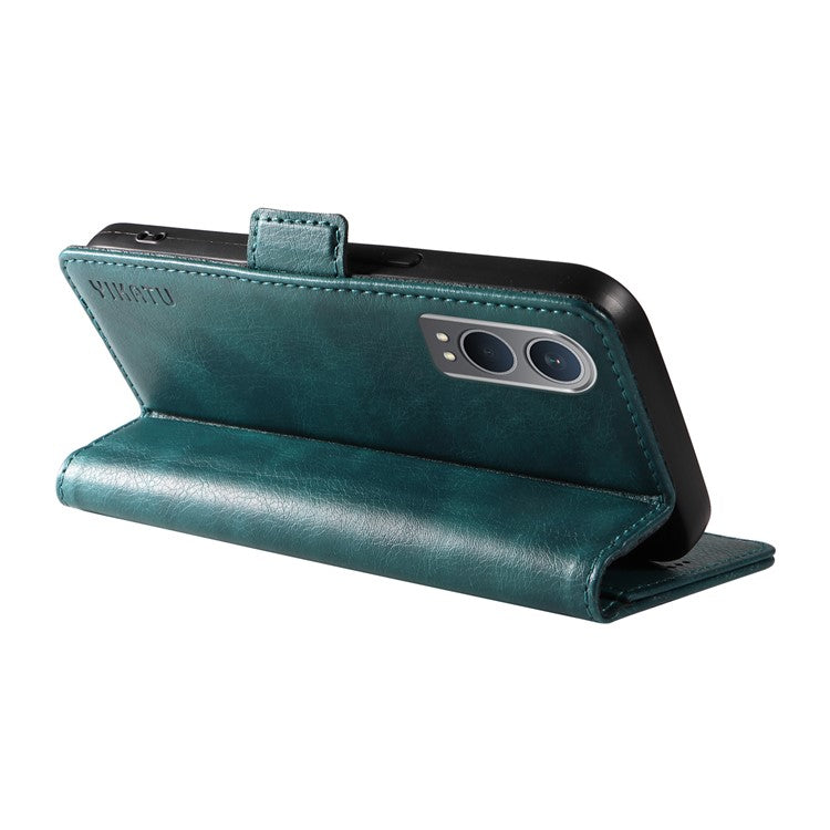 YIKATU YK-007 For OnePlus Nord CE4 Lite 5G / Oppo K12x 5G (China) Wallet Case Litchi Grain Leather Phone Protective Cover - Blue