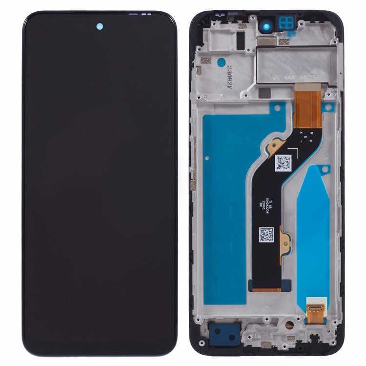 For Infinix Hot 30 Play X6835B Grade C LCD Screen and Digitizer Assembly + Frame Replacement Part (Without Logo)