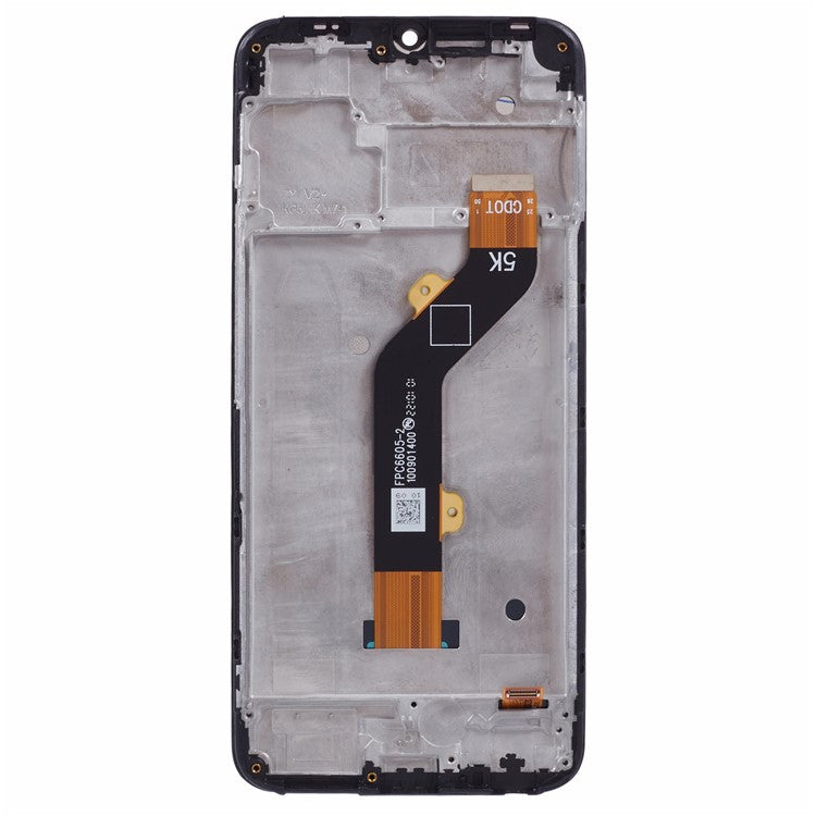 For TECNO Spark 8C 4G KG5k, KG5j Grade C LCD Screen and Digitizer Assembly + Frame Replacement Part (Without Logo)