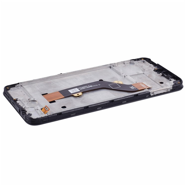 For TECNO Spark 8C 4G KG5k, KG5j Grade C LCD Screen and Digitizer Assembly + Frame Replacement Part (Without Logo)