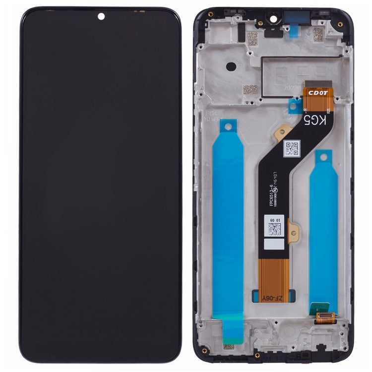 For TECNO Pop 5 LTE 4G BD4 Grade C LCD Screen and Digitizer Assembly + Frame Replacement Part (Without Logo)