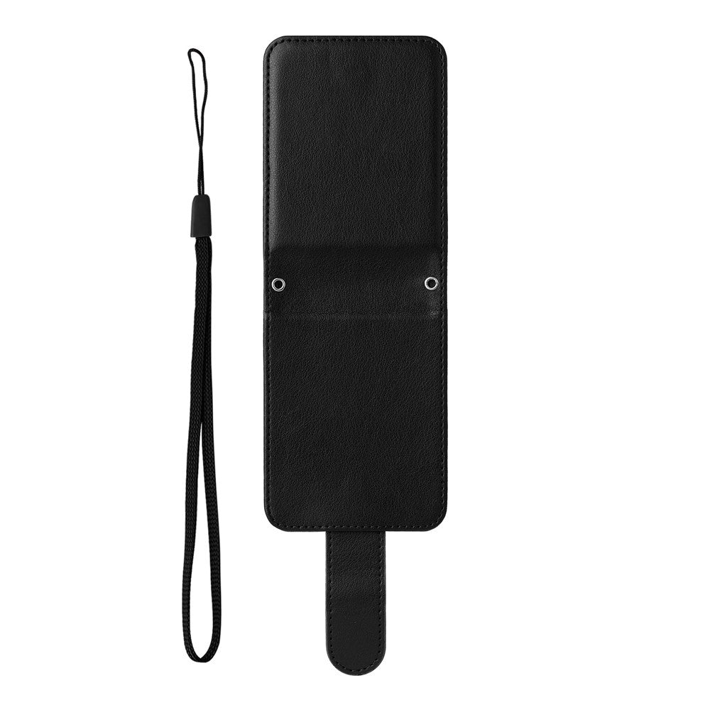 For Samsung Galaxy Z Flip7 FE 5G / Z Flip6 5G Case PU Leather Card Holder Folding Phone Cover - Black