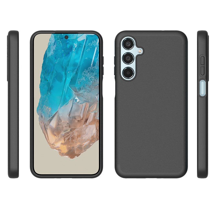 10Pcs / Pack for Samsung Galaxy M35 5G Case Anti-Fingerprint TPU Thin Phone Cover - Black