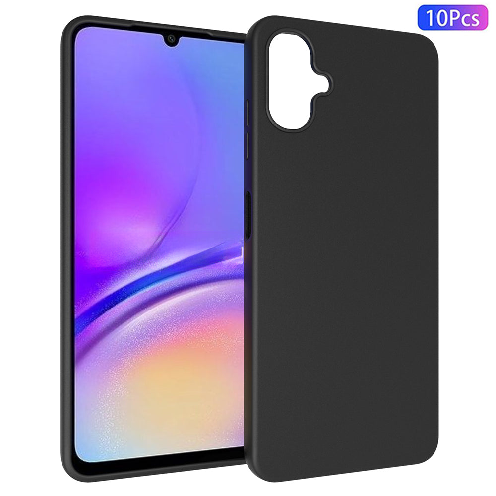 10Pcs / Pack for Samsung Galaxy A06 Case Soft TPU Frosted Protective Cover - Black
