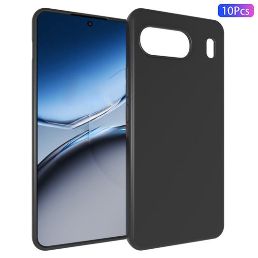10Pcs / Pack for OnePlus Nord 4 Case Matte TPU Soft Back Protective Cover - Black