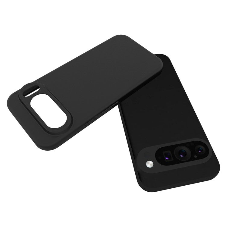 10Pcs / Pack for Google Pixel 9 Pro XL Case Anti-Fingerprint Soft TPU Protective Cover - Black