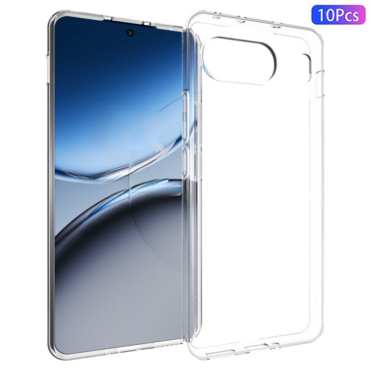 10Pcs / Pack For OnePlus Nord 4 Clear Case Watermark-Free TPU Protective Cover