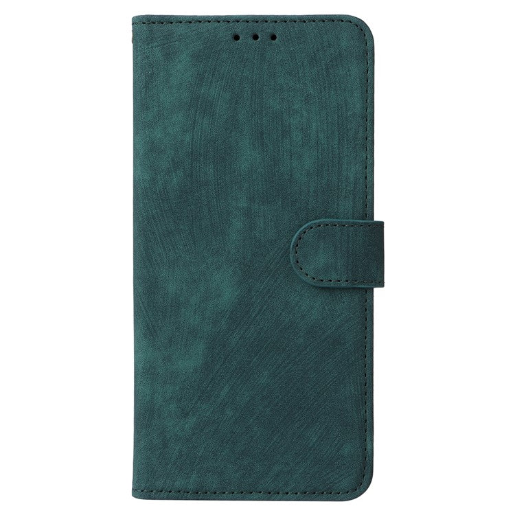 For Samsung Galaxy M35 5G Case with Strap RFID Blocking Leather Flip Phone Cover - Green