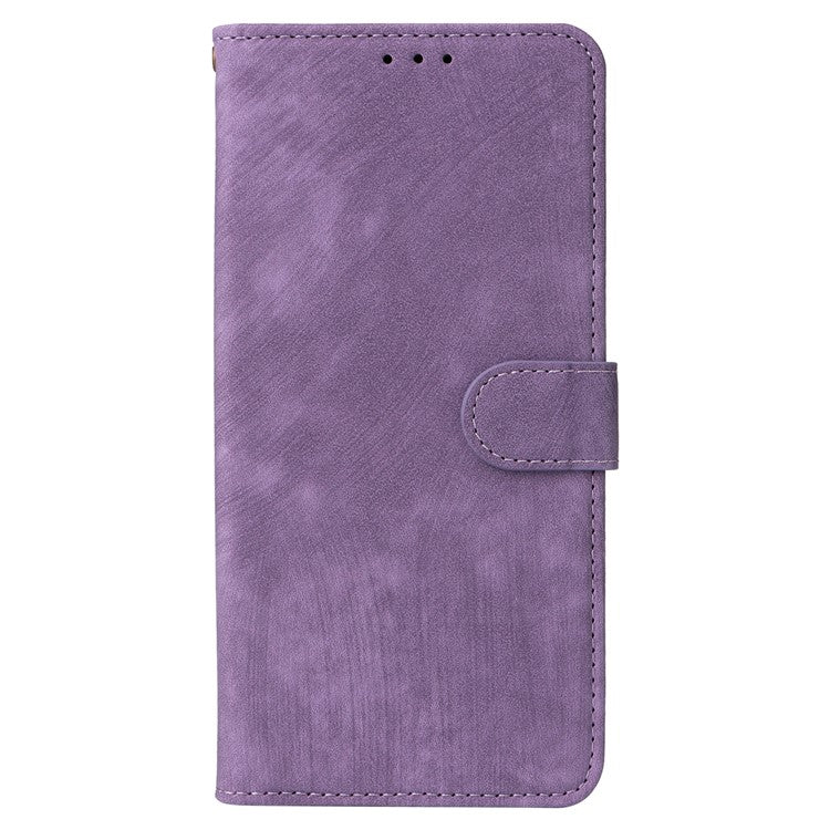 For Samsung Galaxy M35 5G Case with Strap RFID Blocking Leather Flip Phone Cover - Purple