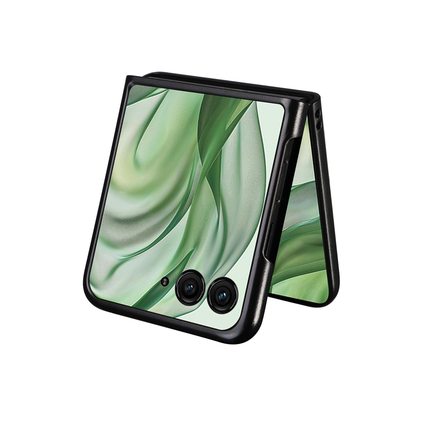 For Motorola Razr 50 Ultra 5G Case Litchi Texture Leather+Hard PC Phone Cover - Brown