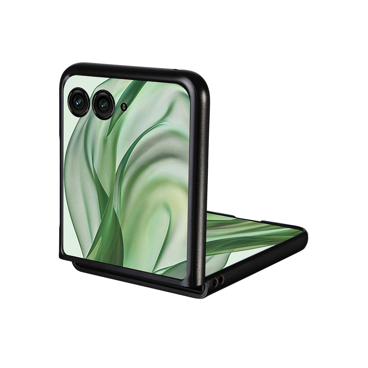 For Motorola Razr 50 Ultra 5G Case Litchi Texture Leather+Hard PC Phone Cover - Brown