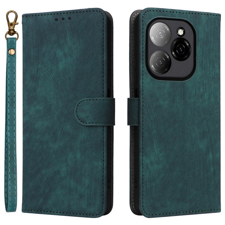 For TECNO Spark 20 Pro 5G / KJ8 Case RFID Blocking PU Leather Wallet Phone Cover - Green