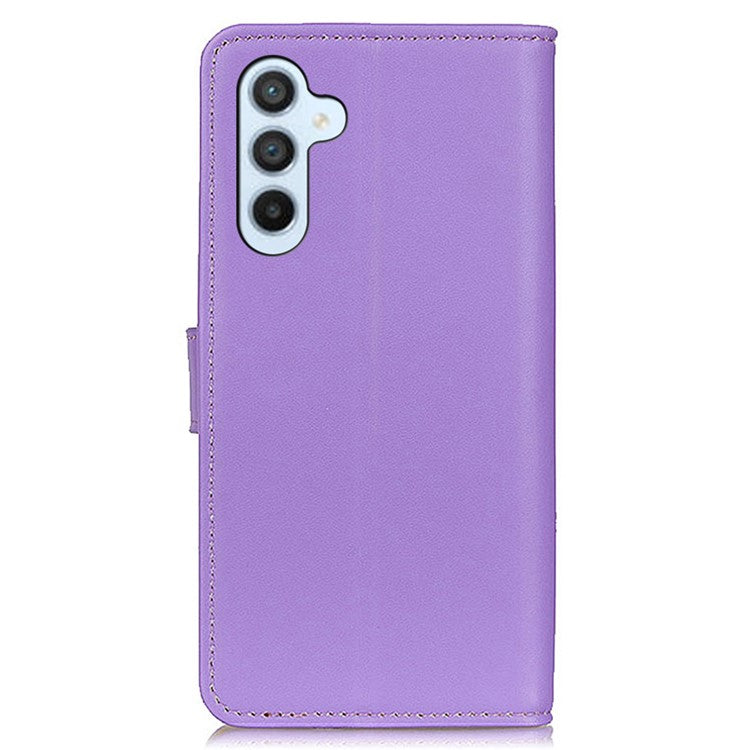 For Samsung Galaxy M35 5G Case Card Slots PU Leather Flip Stand Phone Cover - Purple
