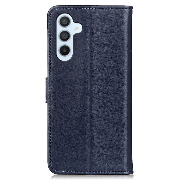 For Samsung Galaxy M35 5G Case Card Slots PU Leather Flip Stand Phone Cover - Blue