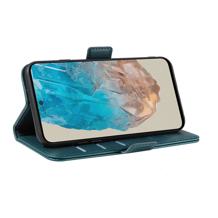 YIKATU YK-003 For Samsung Galaxy M35 5G Case Flip Wallet Shockproof Leather Phone Cover - Green