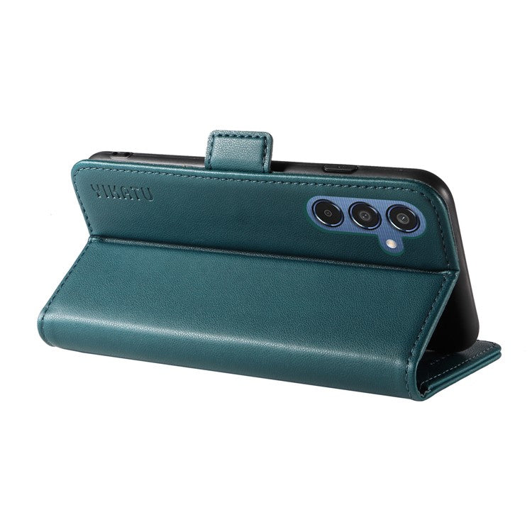 YIKATU YK-003 For Samsung Galaxy M35 5G Case Flip Wallet Shockproof Leather Phone Cover - Green