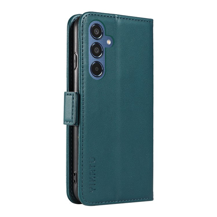 YIKATU YK-003 For Samsung Galaxy M35 5G Case Flip Wallet Shockproof Leather Phone Cover - Green