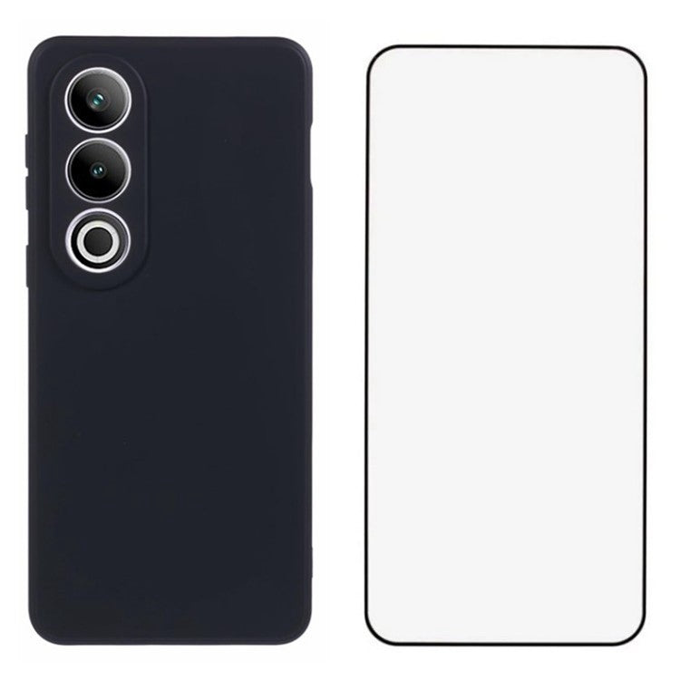 WANLONFENG RB2 Series for OnePlus Ace 3V 5G TPU Case Anti-Drop Cover with Screen Protector - Black