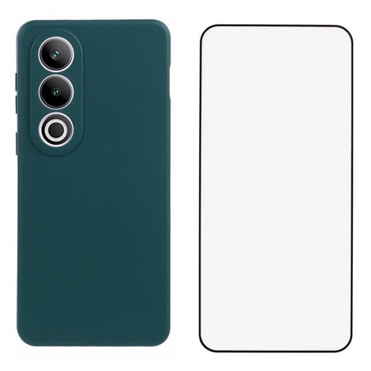 WANLONFENG RB2 Series for OnePlus Ace 3V 5G TPU Case Anti-drop Cover with Screen Protector - Army Green