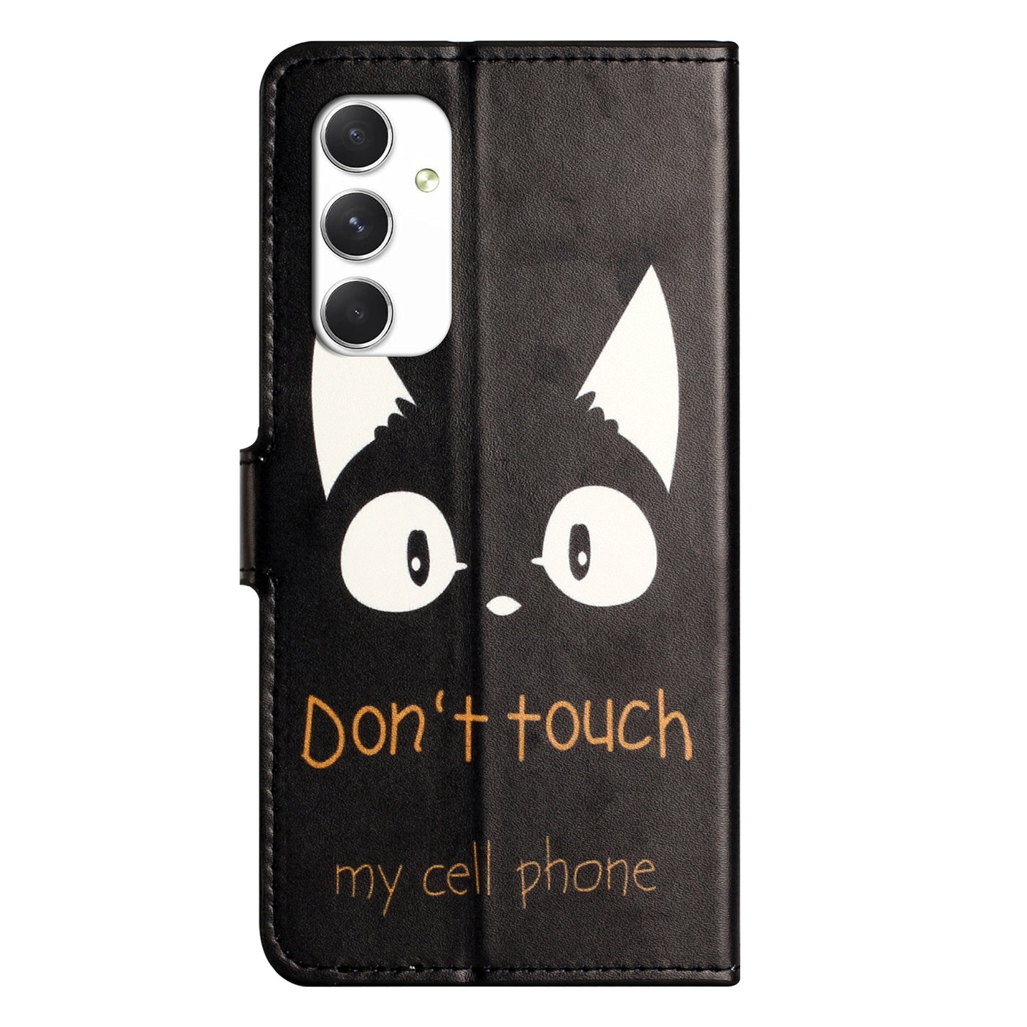 For Samsung Galaxy A16 5G / A16 4G Case Pattern Print PU Leather Wallet Phone Cover - Cat Ears