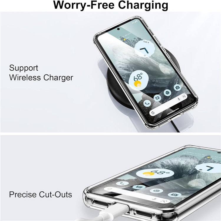 For Google Pixel 9 Case Magnetic TPU+PC Transparent Anti-Drop Phone Cover
