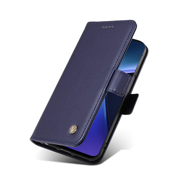 YIKATU YK-003 For OnePlus Nord CE4 Lite 5G / Oppo K12x 5G (China) Case Card Holder Stand Leather Phone Cover - Sapphire