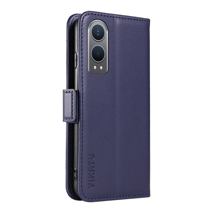 YIKATU YK-003 For OnePlus Nord CE4 Lite 5G / Oppo K12x 5G (China) Case Card Holder Stand Leather Phone Cover - Sapphire