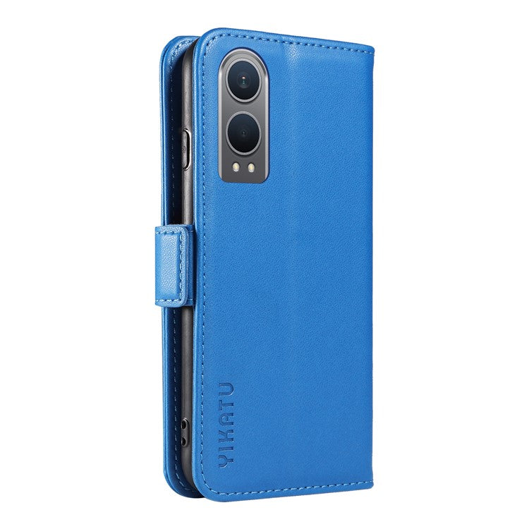 YIKATU YK-003 For OnePlus Nord CE4 Lite 5G / Oppo K12x 5G (China) Case Card Holder Stand Leather Phone Cover - Sky Blue