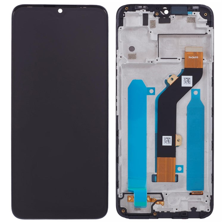 For Infinix Hot 12i 4G X665B, X665 / Hot 20i 4G X665C, X665E Grade C LCD Screen and Digitizer Assembly + Frame Replacement Part (Without Logo)