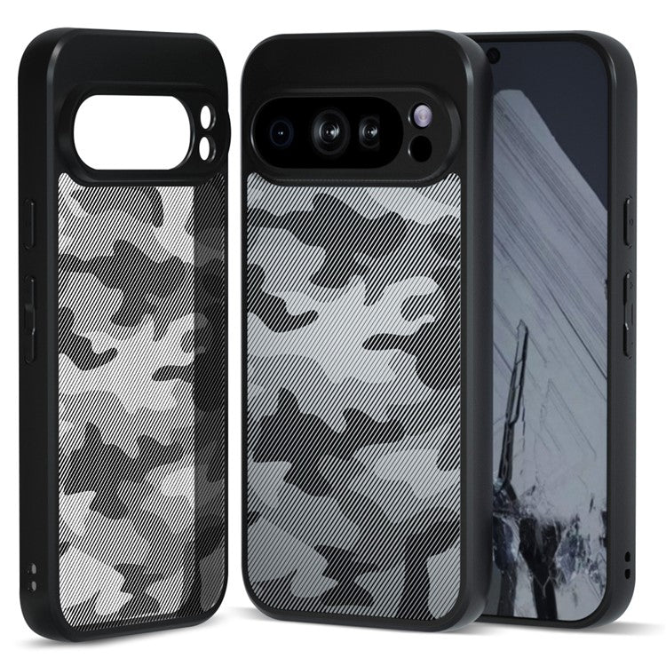 IBMRS For Google Pixel 9 Pro XL Case TPU+PC Phone Cover Shockproof Protection - Artistic Camouflage