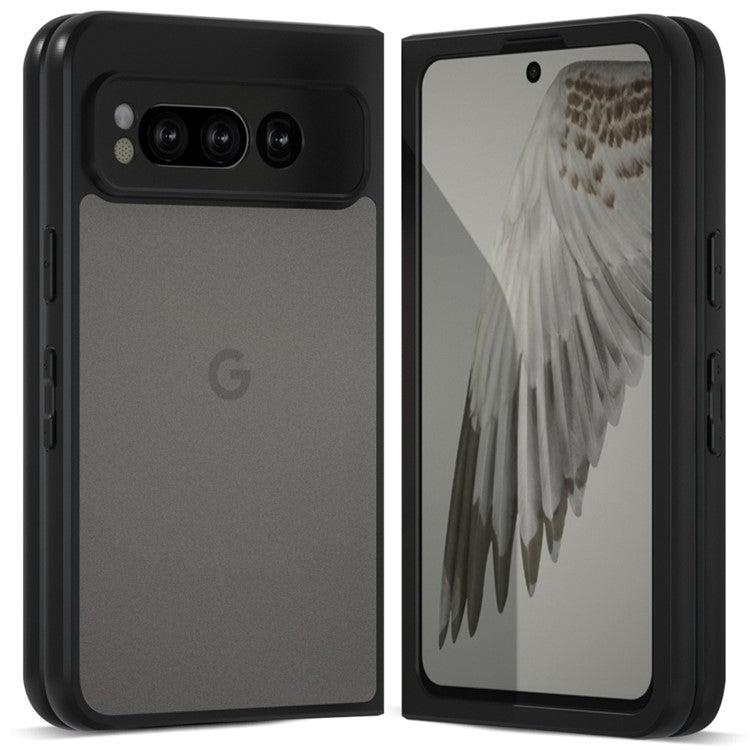 IBMRS For Google Pixel Fold Case TPU + PC Dual Layer Shockproof Phone Cover - Matte Black