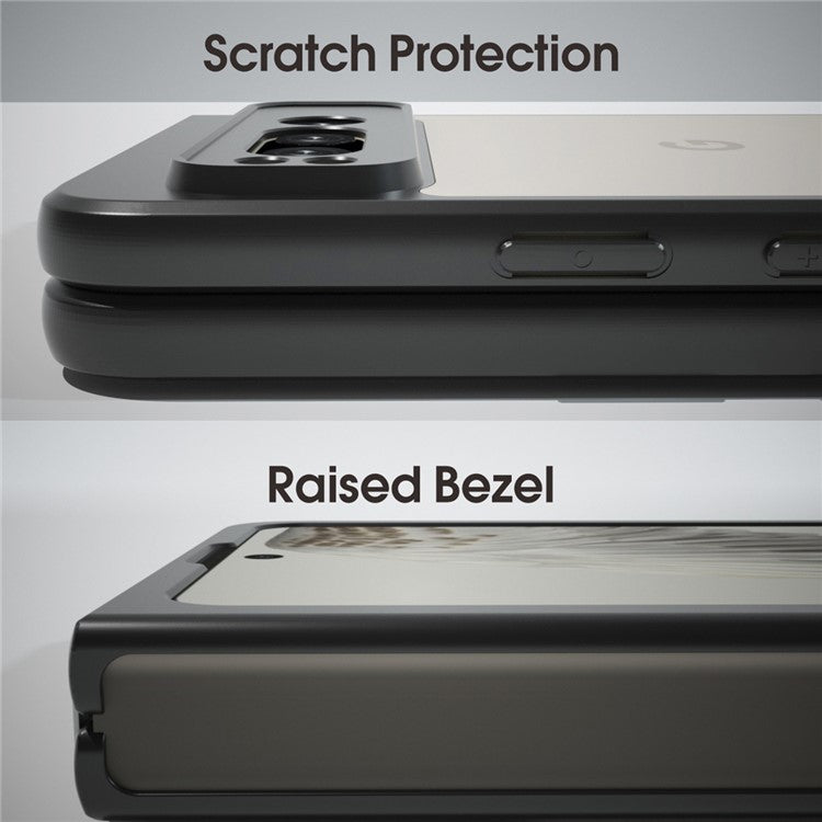 IBMRS For Google Pixel Fold Case TPU + PC Dual Layer Shockproof Phone Cover - Matte Black