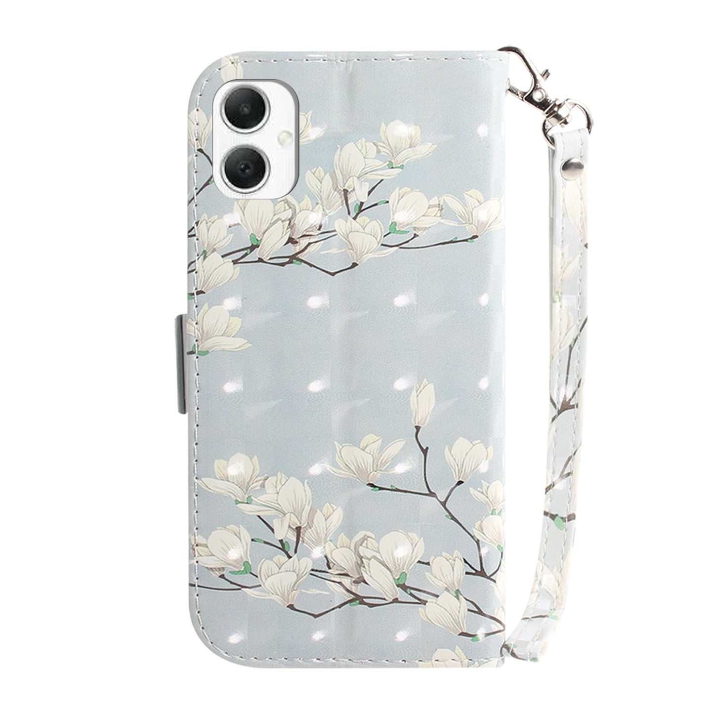 For Samsung Galaxy A06 Case Pattern Printing Leather Wallet Phone Cover - Magnolia