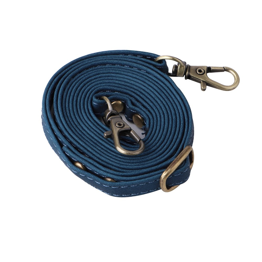 For Samsung Galaxy Z Flip7 FE 5G / Z Flip6 5G Leather Case Zipper Wallet Phone Cover with Shoulder Strap - Blue