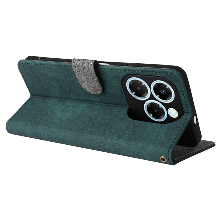 For Infinix Note 40X 5G X6838 Wallet Case RFID Blocking PU Leather Cover Stand View - Green