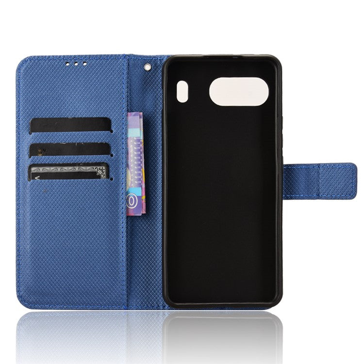 For OnePlus Nord 4 5G Phone Stand Case Diamond Texture PU Leather Cover Wallet - Blue