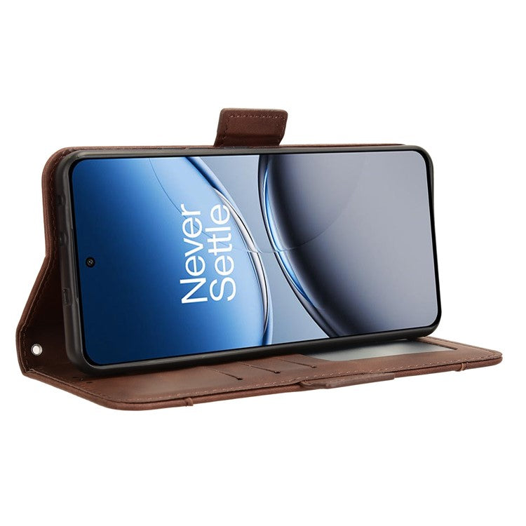 For OnePlus Nord 4 Case PU Leather Phone Cover with Wallet Multiple Card Slots - Brown