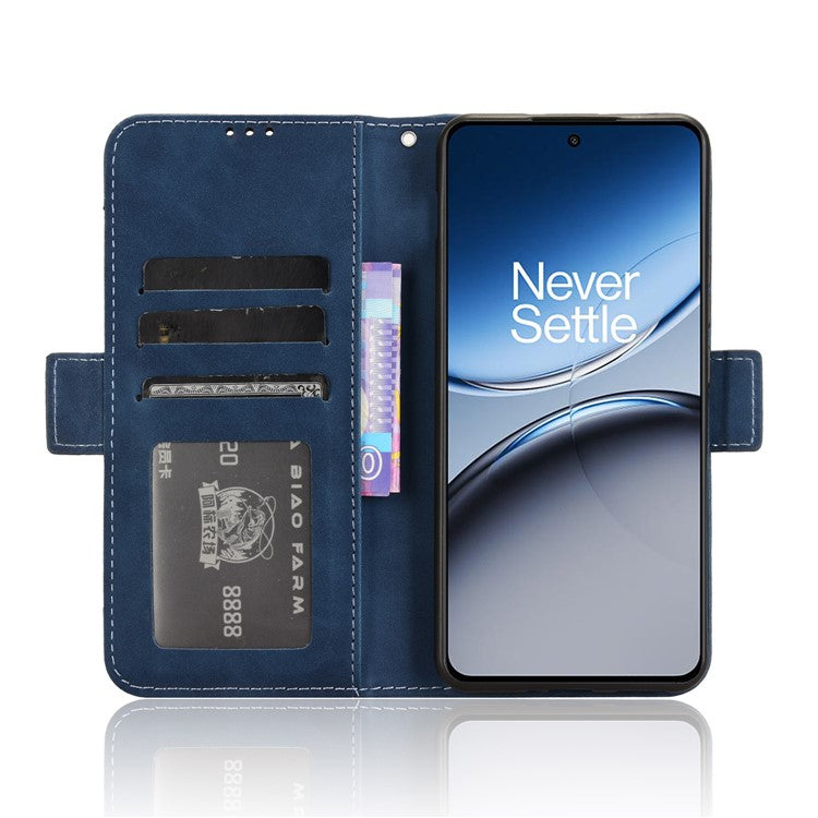 For OnePlus Nord 4 Case PU Leather Phone Cover with Wallet Multiple Card Slots - Blue