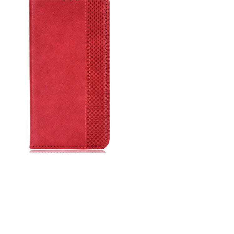 For Infinix Note 40 5G X6852 Wallet Case Magnetic Closing Leather Phone Cover - Red