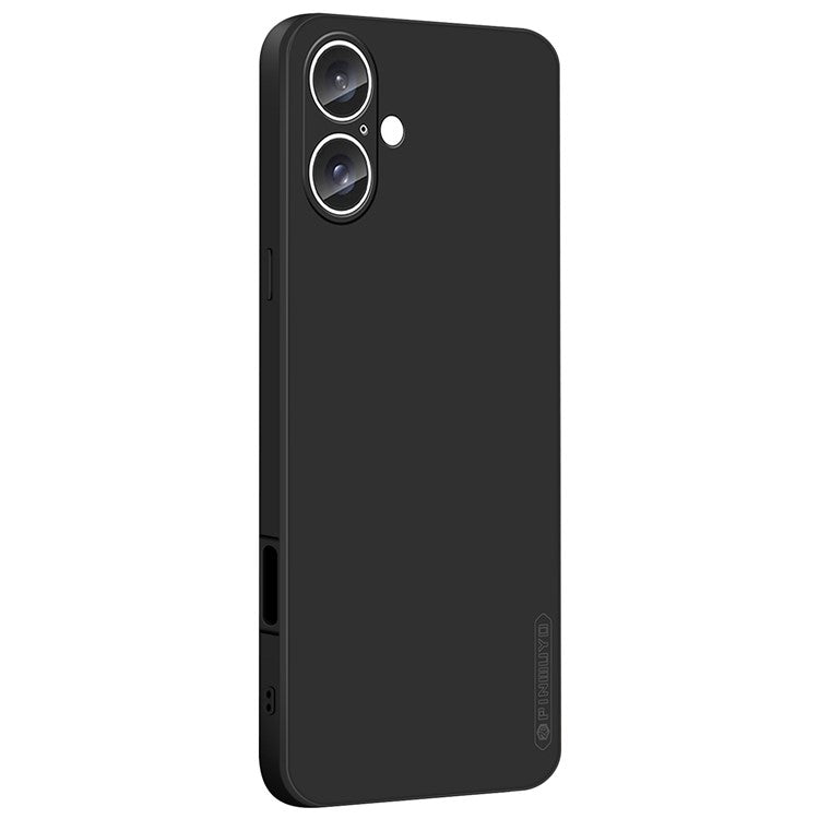 PINWUYO JK Touching Series For iPhone 16 Plus Case Anti-Scratch Silky Touch TPU Phone Cover - Black