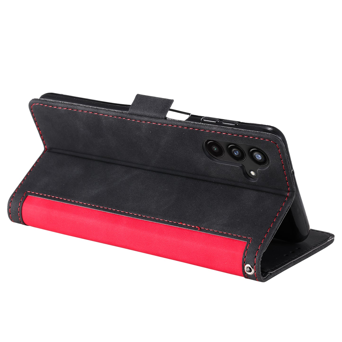 For Samsung Galaxy A16 5G / A16 4G Wallet Case RFID Blocking Stand Leather Phone Cover - Red