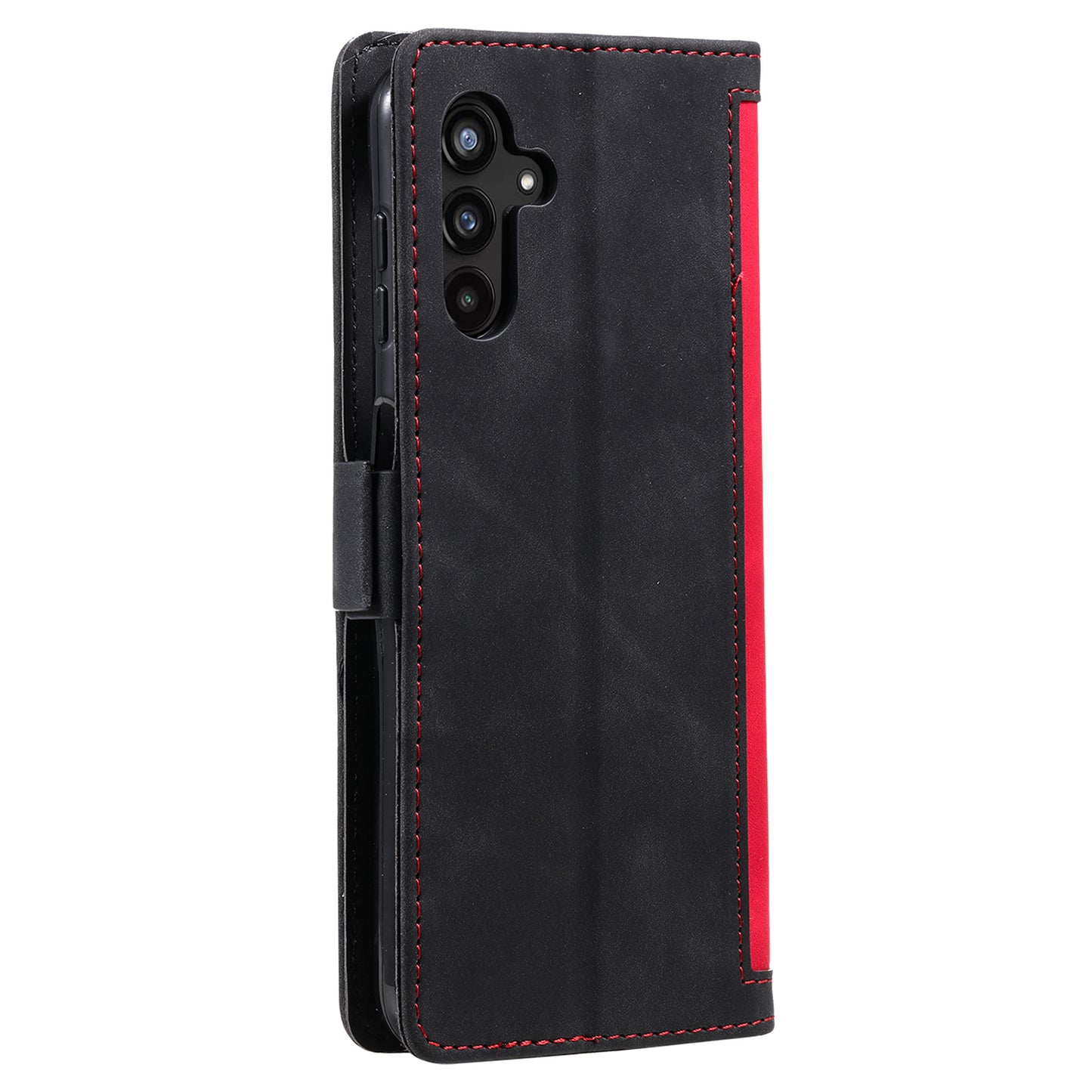 For Samsung Galaxy A16 5G / A16 4G Wallet Case RFID Blocking Stand Leather Phone Cover - Red