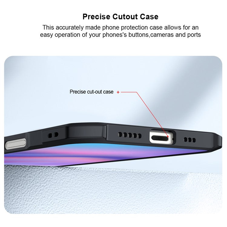 XUNDD For iPhone 16 Plus Case TPU + Acrylic Transparent Back Slim Phone Cover