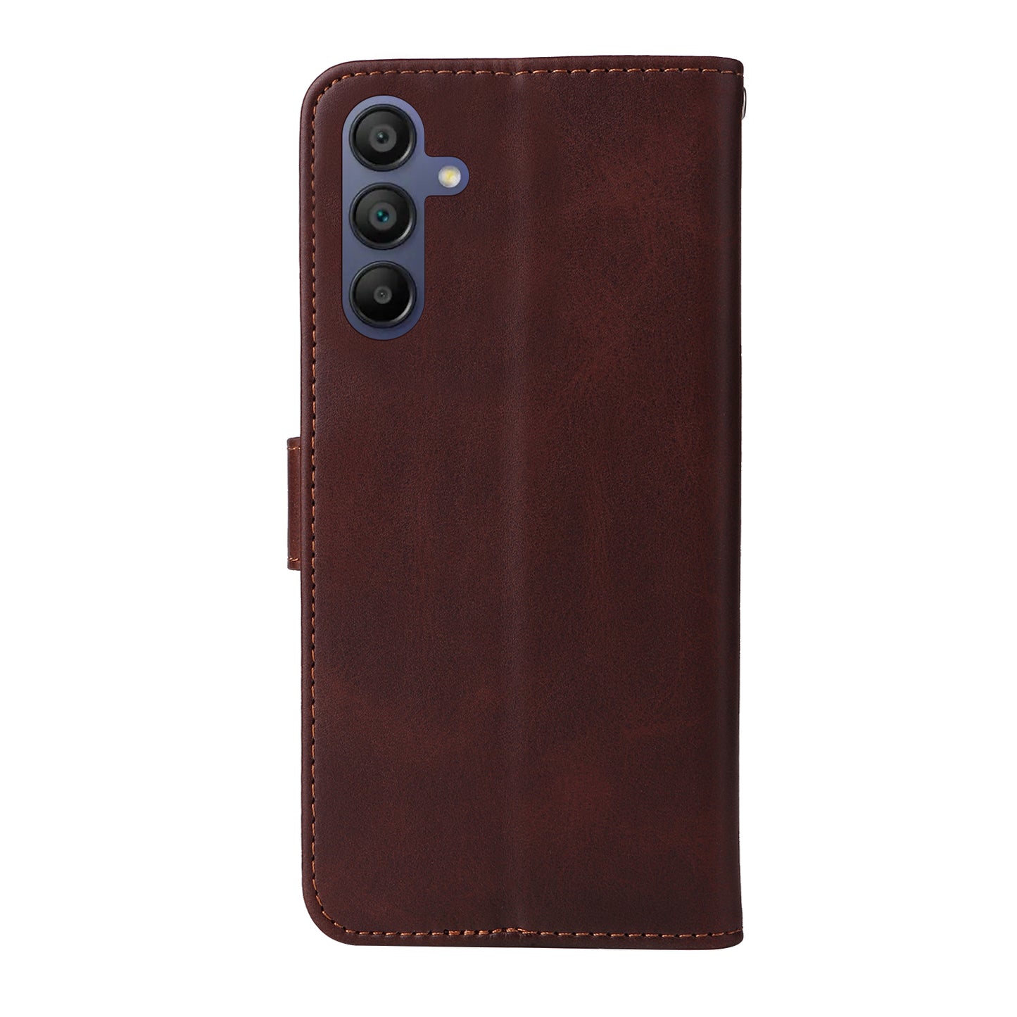 For Samsung Galaxy A16 5G / A16 4G Case PU Leather Phone Cover with Cash / Card Slots - Brown