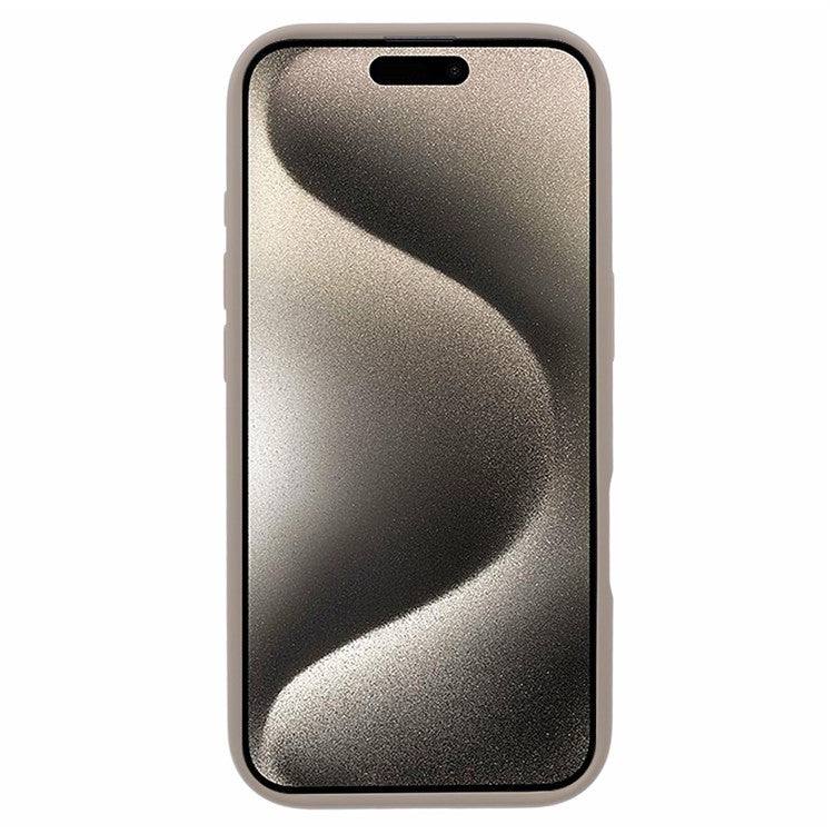 For iPhone 16 Plus Case Rotatable Magnetic Kickstand TPU+PC Matte Phone Cover - Titanium Gold