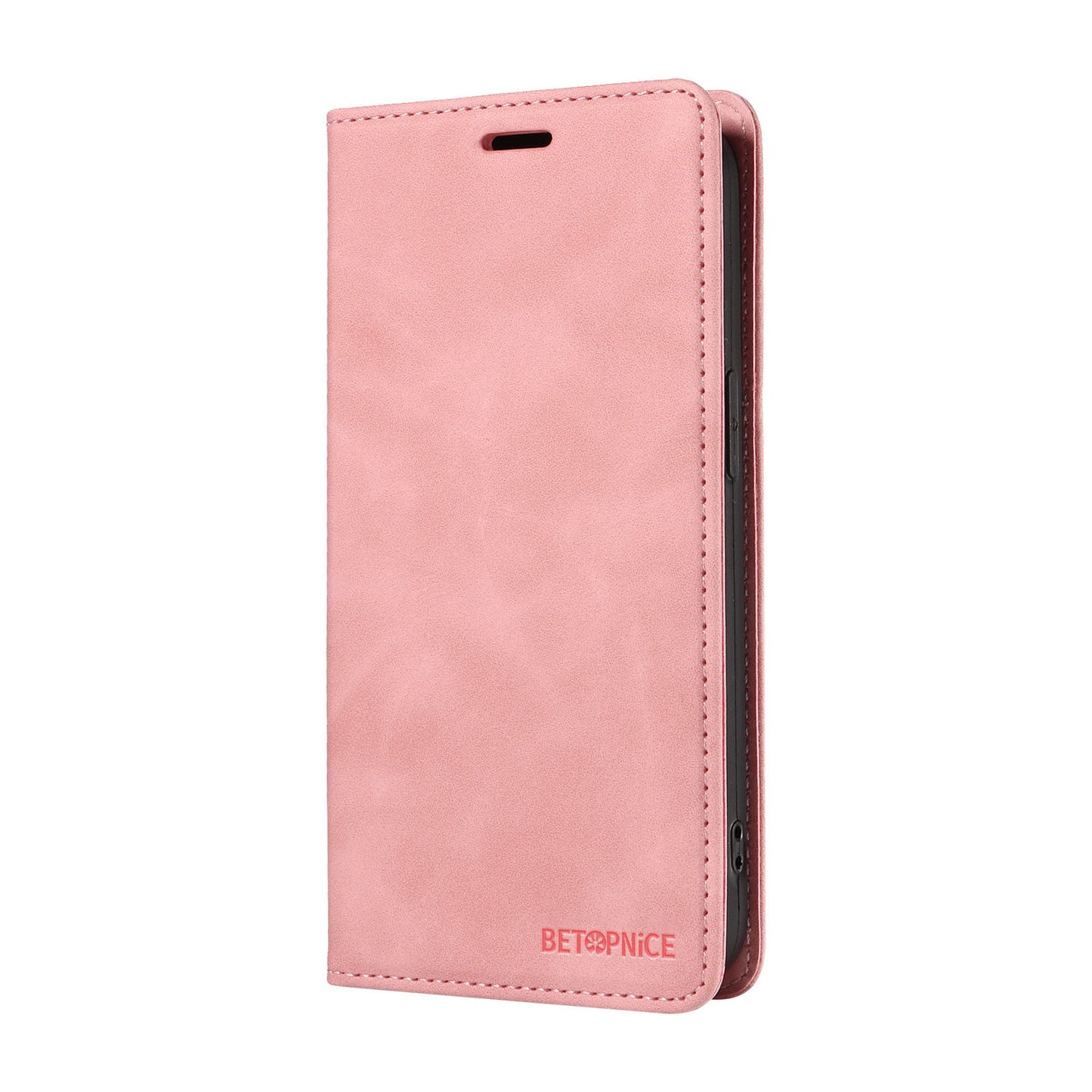 BETOPNICE 003 For Samsung Galaxy A16 5G / A16 4G Stand Case Anti-Scratch Leather Wallet Phone Cover - Pink