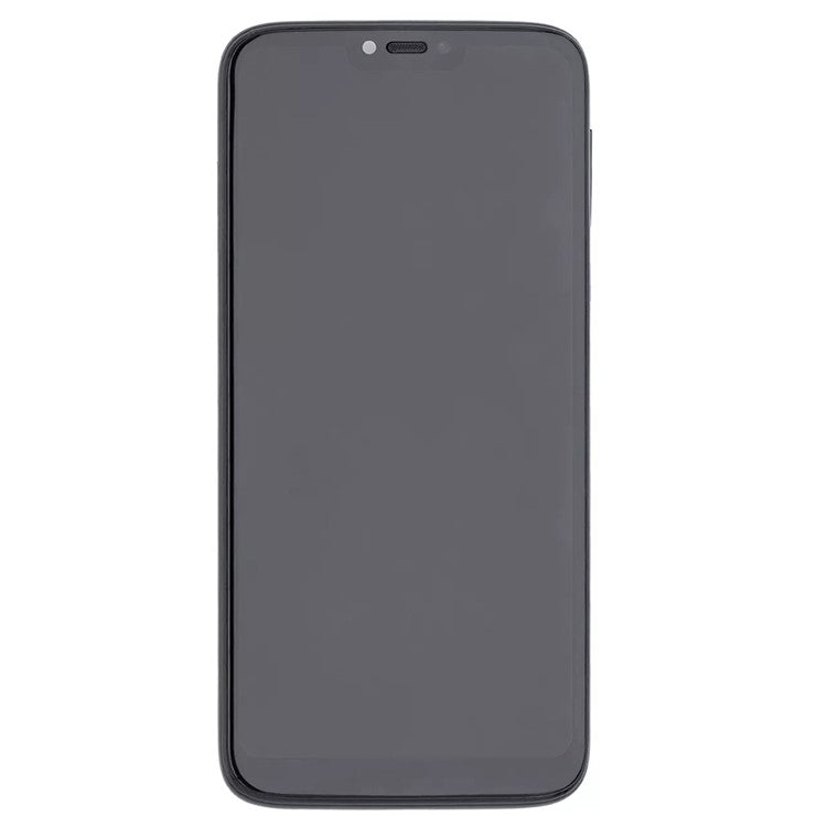 For Motorola Moto G7 Power XT1955 Grade C LCD Screen and Digitizer Assembly + Frame Replacement Part (Without Logo) - Black