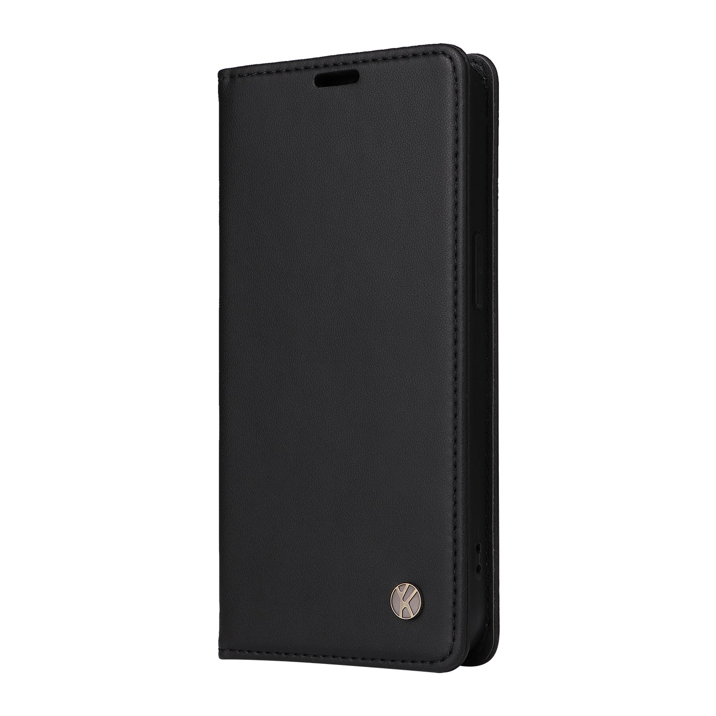 YIKATU YK-001 For Samsung Galaxy A06 Case Stand Leather Phone Cover Strong Magnetic Closure - Black