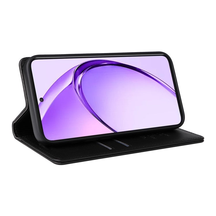 YIKATU YK-001 For Oppo A3 Pro (Global) 5G / A3 Pro (India) 5G Case Stand Leather Phone Cover Strong Magnetic Closure - Black