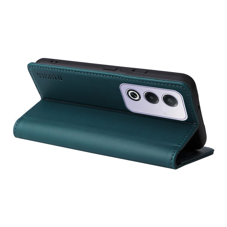 YIKATU YK-001 For Oppo A3 Pro (Global) 5G / A3 Pro (India) 5G Case Stand Leather Phone Cover Strong Magnetic Closure - Green